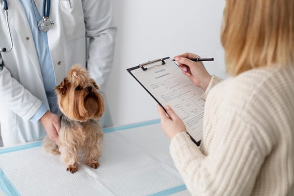 cute dog vet invoice