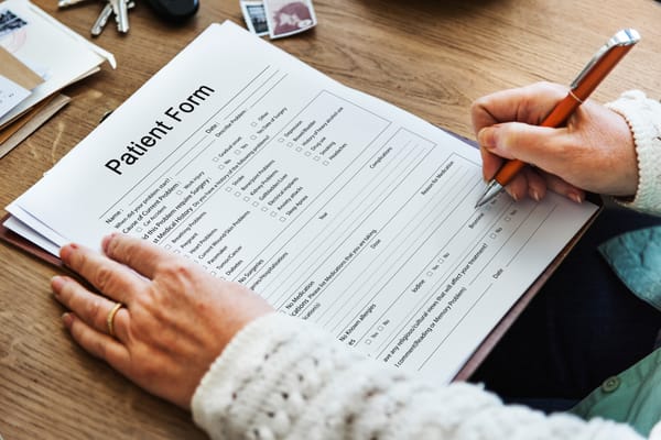 medical patient form record history information